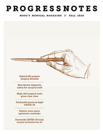 Thumbnail image of the cover of the Fall 2020 Issue of Progressnotes