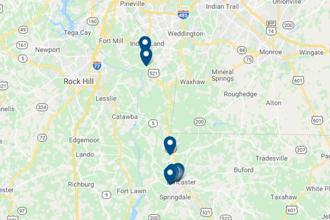 Lancaster area map thumbnail