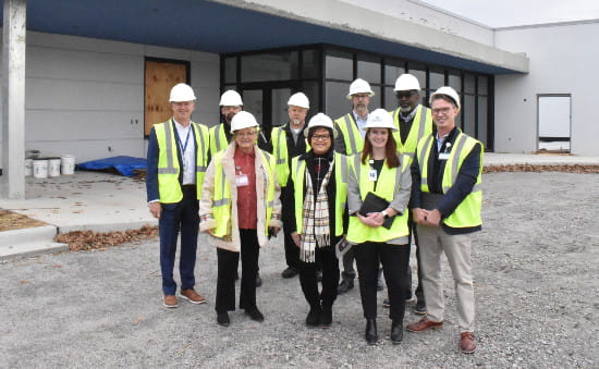 Local officials and leaders tour the new MUSC Health Jean & Hugh K. Leatherman Behavioral Care Pavilion.