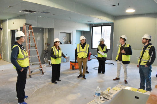Local officials and leaders tour the new MUSC Health Jean & Hugh K. Leatherman Behavioral Care Pavilion.
