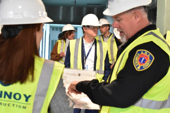 Local officials and leaders tour the new MUSC Health Jean & Hugh K. Leatherman Behavioral Care Pavilion.