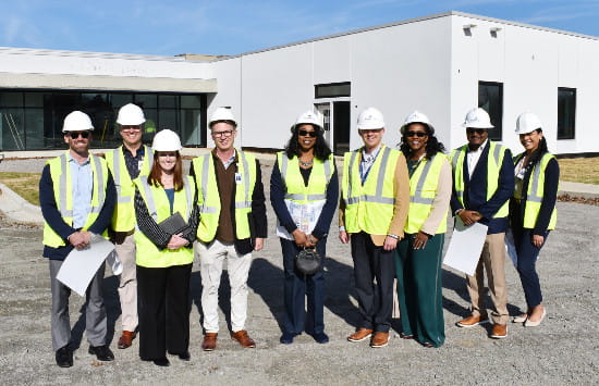Local officials and leaders tour the new MUSC Health Jean & Hugh K. Leatherman Behavioral Care Pavilion.