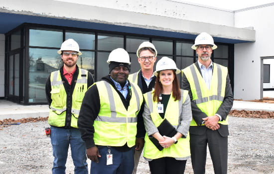 Local officials and leaders tour the new MUSC Health Jean & Hugh K. Leatherman Behavioral Care Pavilion.
